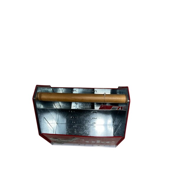 Coca Cola Coke Tin Napkin Utensil Condiment Holder Caddy NEW w/Tags 7.5” Tall - Picture 11 of 16